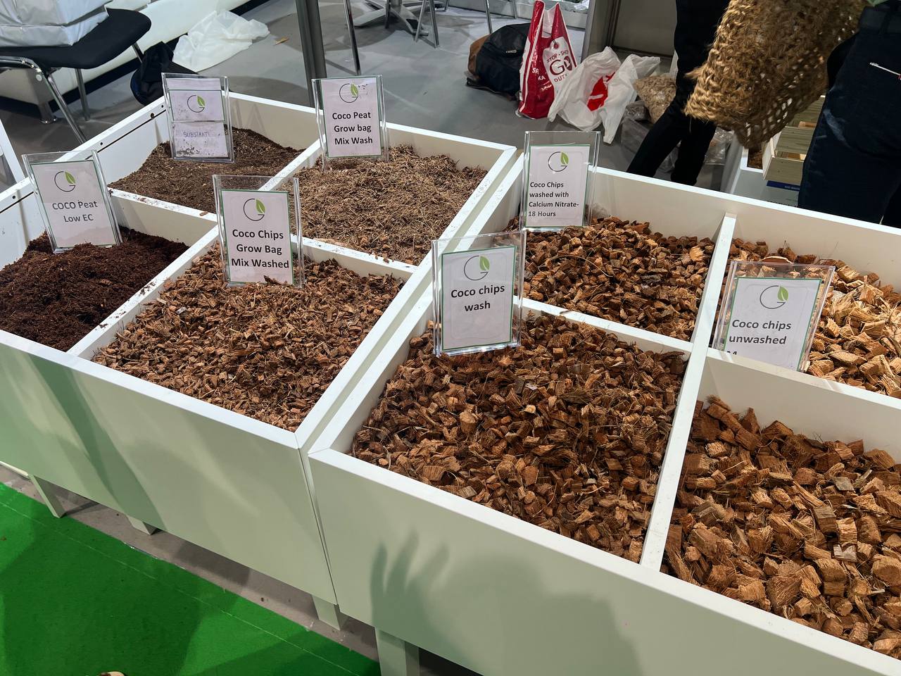 Different types of cocopeat